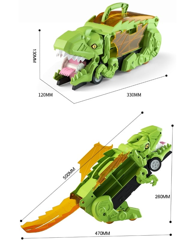 Neu eingetroffen! Dinosaurier-Rennwagen zum Zusammenklappen