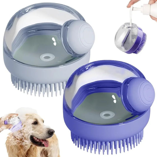 Dog massage shampoo brush