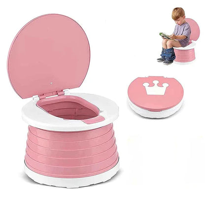 2-in-1 Portable Folding Potty Chair for Kids