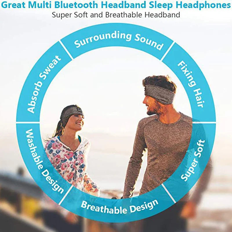 Wireless Bluetooth Headband - Comfort and Music in One