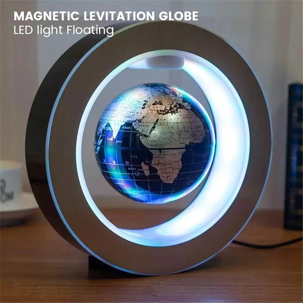 Levitating Globe with LED Light – Educational and Decorative Gadget