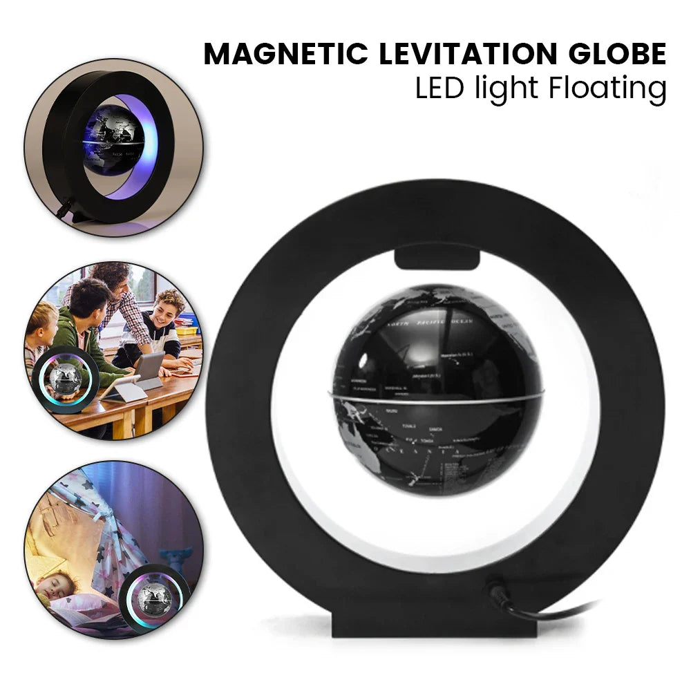 Levitating Globe with LED Light – Educational and Decorative Gadget