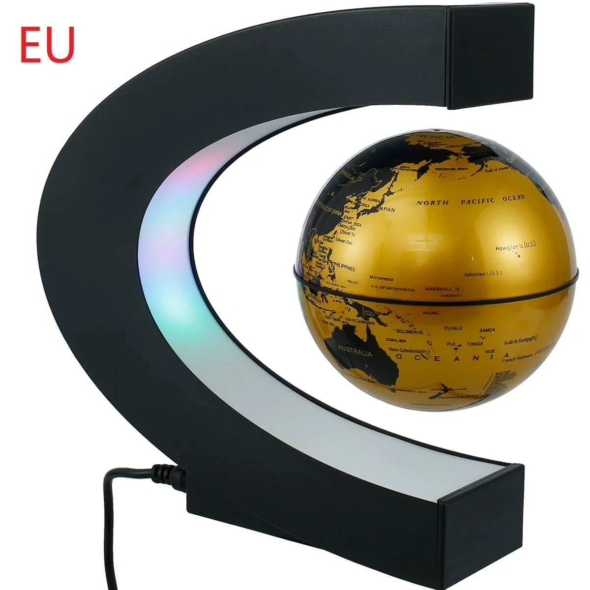 Levitating Globe with LED Light – Educational and Decorative Gadget