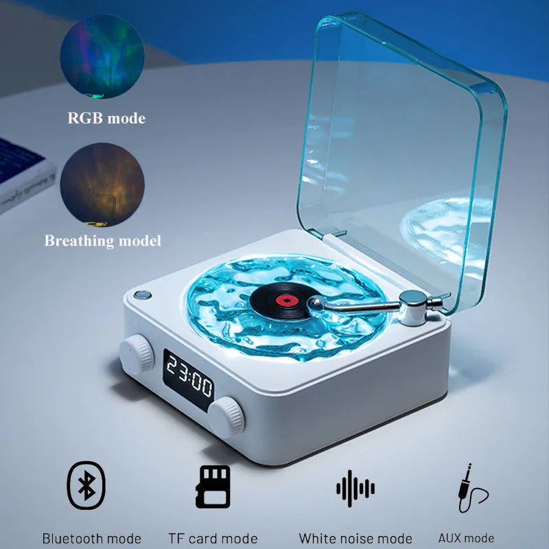 Retro Waves: The Ultimate Vinyl Player with Bluetooth and White Noise