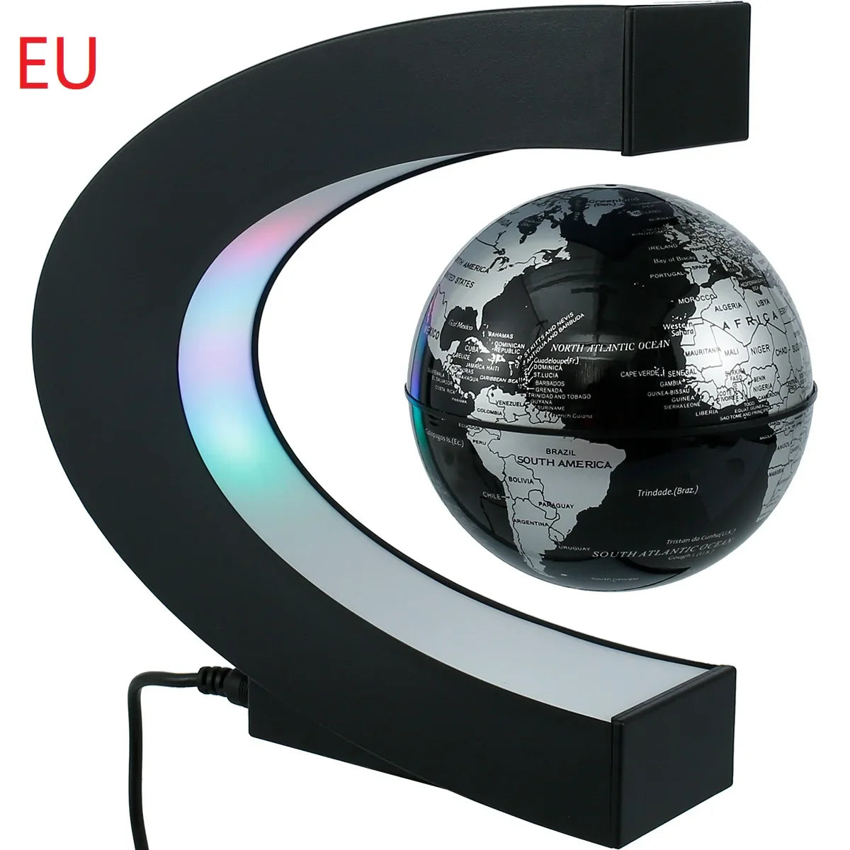 Levitating Globe with LED Light – Educational and Decorative Gadget