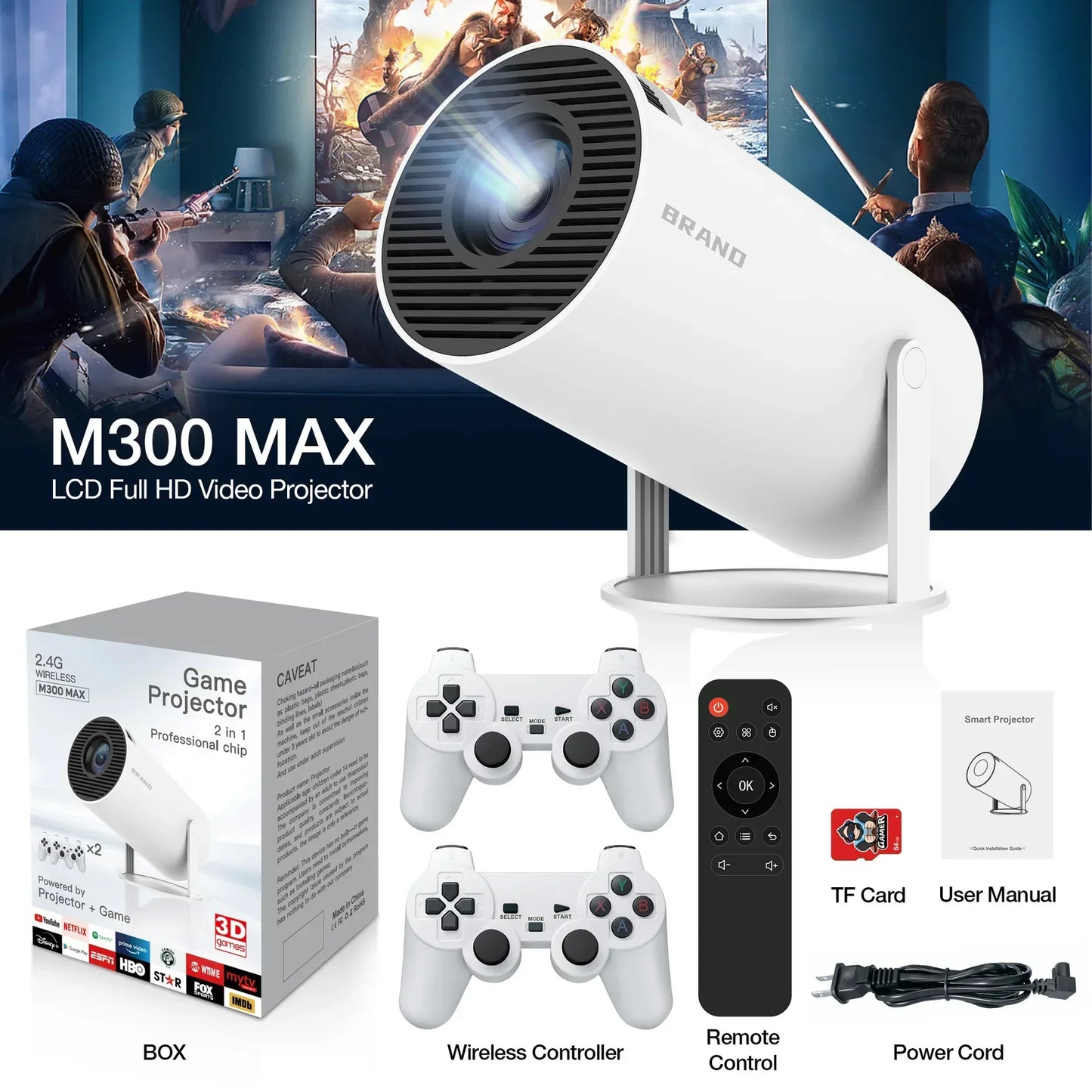 Full HD Video/Game Projector