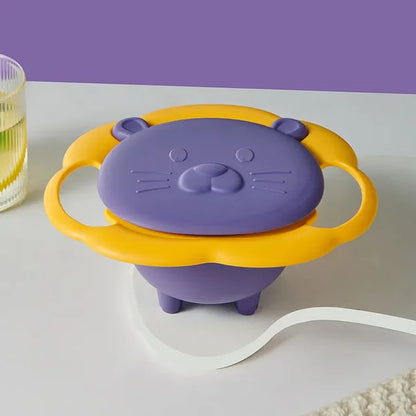 Spill-Proof: The Ultimate 360° Rotating Bowl!