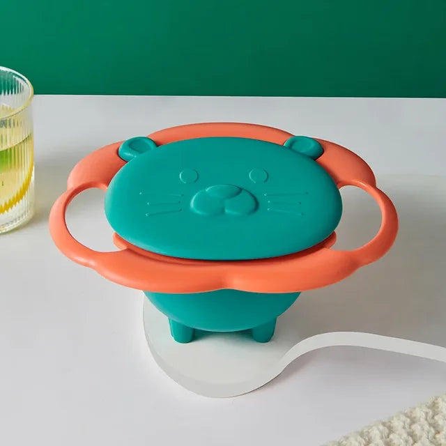 Spill-Proof: The Ultimate 360° Rotating Bowl!