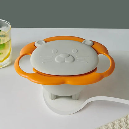 Spill-Proof: The Ultimate 360° Rotating Bowl!