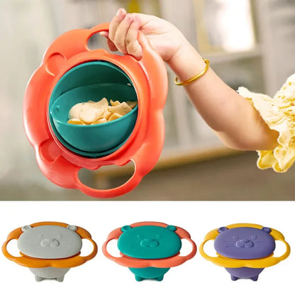 Spill-Proof: The Ultimate 360° Rotating Bowl!