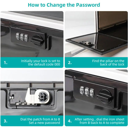 Multi-functional storage box with combination lock