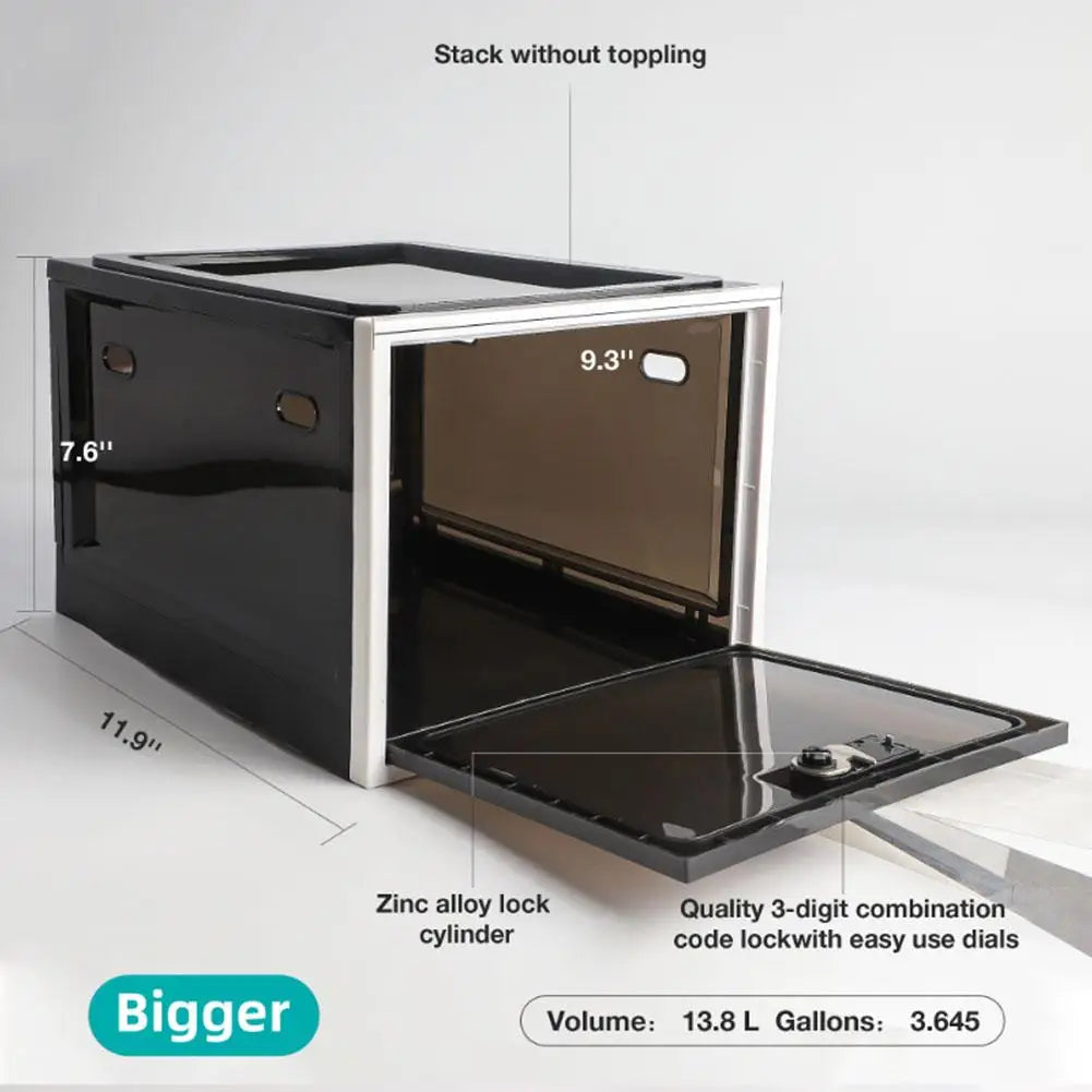 Multi-functional storage box with combination lock